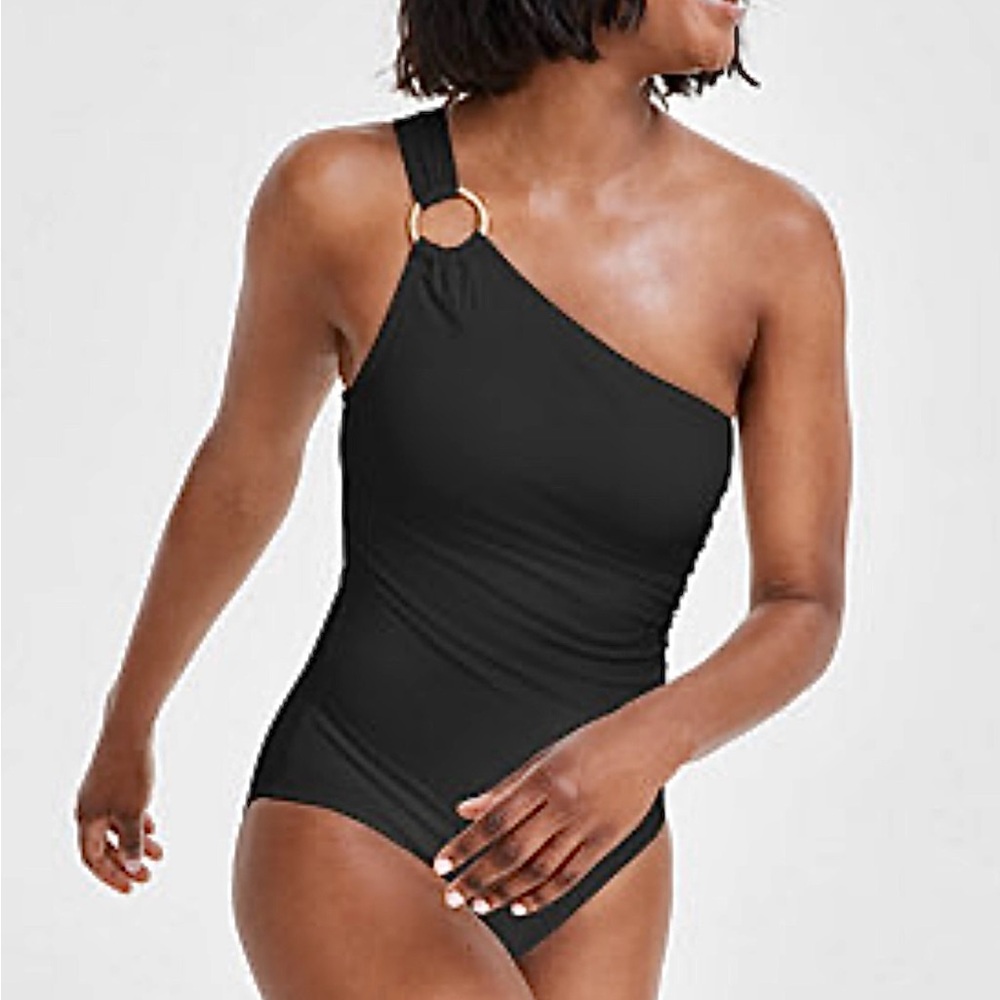 Michael Kors One Shoulder Underwire One Piece